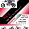 Kids 70cc Semi Automatic Dirt Bike Revolution MX - Image 6