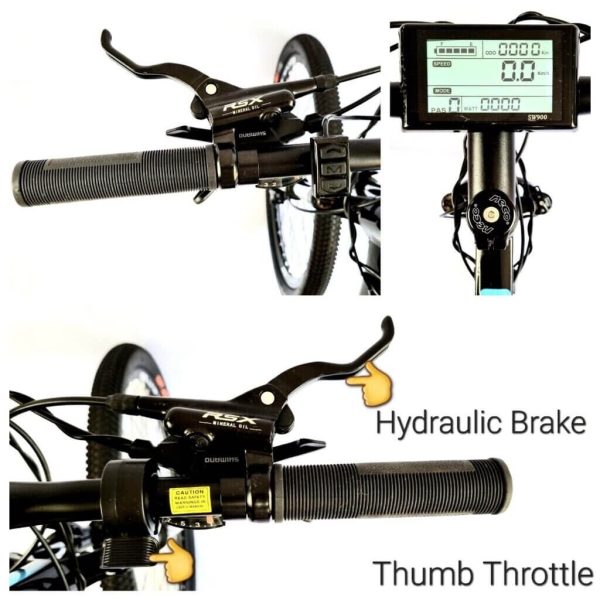 FAT TYRE ELECTRIC BIKE 26'' 4.0 1000W 48V 15AH EBIKE Hydraulic Brake - Image 5