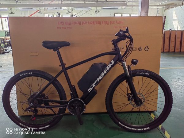 Spigan Electric e-bike Mountain Bike ebike 350w Bicycle eMTB Steel 21 Speed - Image 5