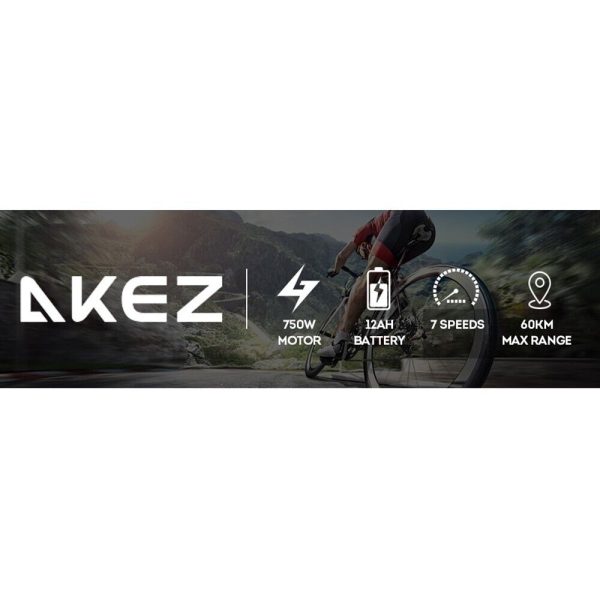 AKEZ 750W 48V R1ZCC Snow Bicycle 20" Electric Bike Battery Black - Image 3