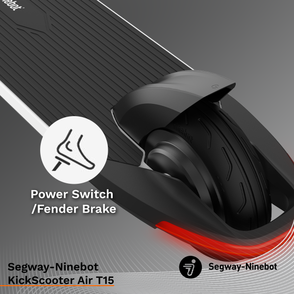 Segway Ninebot Kickscooter Air T15 Electric Scooter Smart Compact Foldable - Image 9