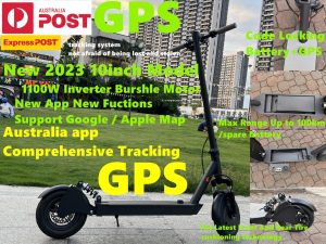 New 2023 Electric Scooter 1100W 45km/h 100km Range GPS track Google & Apple map