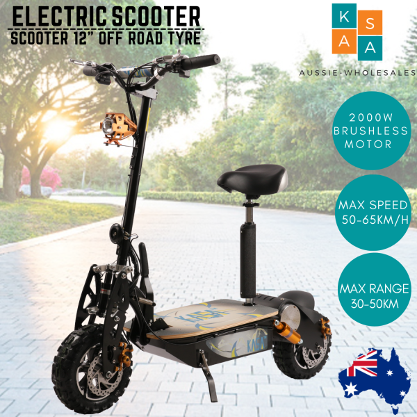 2000W Electric Scooter 60V Foldable Motorised Bike