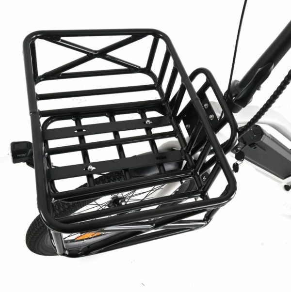 EUNORAU 24''48V500W Rear Motor Electric Cargo Bike Family Throttle and kids - Image 8