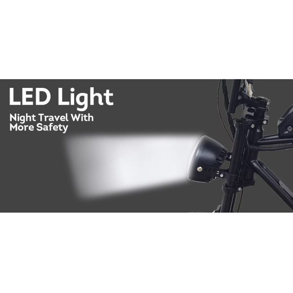 AKEZ 750W 48V R1ZCC Snow Bicycle 20" Electric Bike Battery Black - Image 9