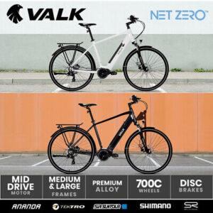 VALK Electric Hybrid E-Bike Mid-Drive Commuter