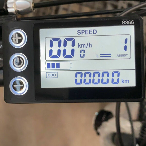 AKEZ 004 350W 36V Electric Folding Bike eBike Mountain Motorized Bicycle White - Image 8