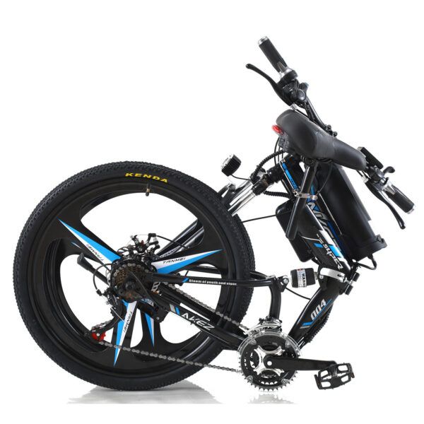 AKEZ 004 350W 36V Electric Folding eBike Mountain Motorized Bicycle Blue