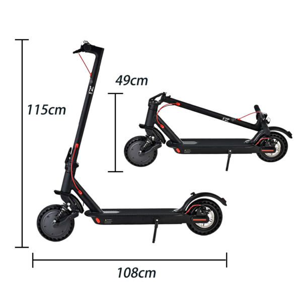 2024 New 900W Electric Scooter Max 40km/h 50Km Range Foldable E Bike Daul Shock absorber - Image 2