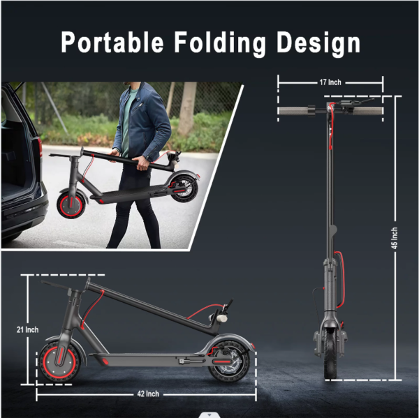 50KM Commuter Electric Scooter Adult 800W 40KM/H Long Range Travel Fold E-Bike - Image 2