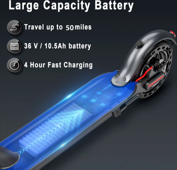 50KM Electric Scooter 800W Foldable Travel Escooter Adults Riding Commuter Bike - Image 5
