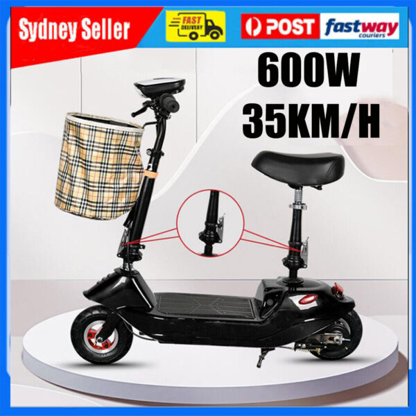 Electric Scooter 600W 35KM/H Motor 8 inch Foldable Portable Commuter Bike - Image 14