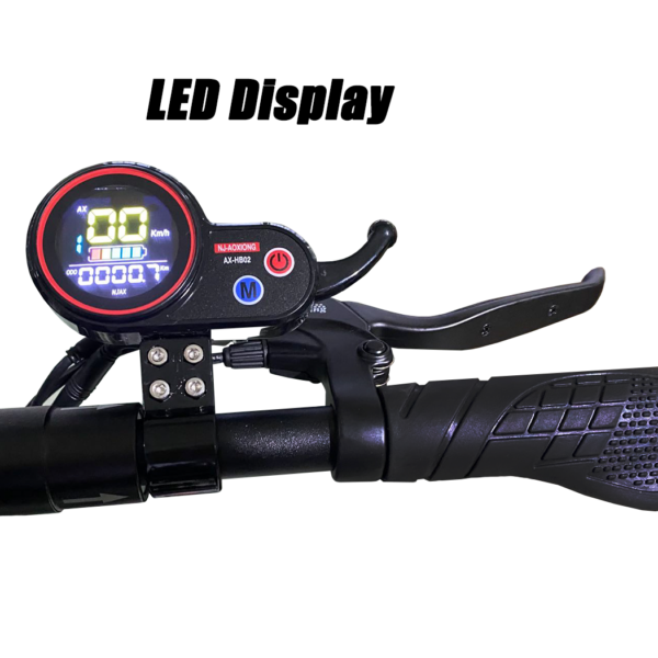10'' Off Road Electric Scooter 50KM/H 1000W Yellow High Speed Electric Motor Adult Glow eBike - Image 7
