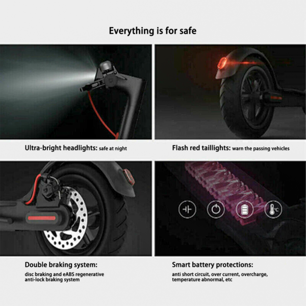 Electric Scooter 900W 40KM/H Adult 8.5 inch 50km Portable Yellow Foldable Bike - Image 6