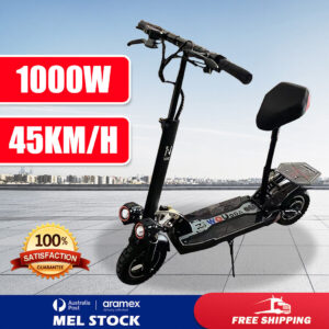 10'' Off Road Electric Scooter 50KM/H 1000W Glow High Speed Electric Motor Adult Glow eBike