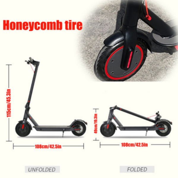 2024 New 900W Electric Scooter Max 40km/h 50Km Range Foldable E Bike Daul Shock absorber - Image 16