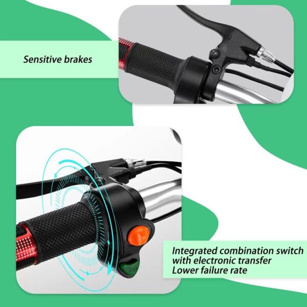 Teenager Electric Scooter 600W 35km/h Motor 8" Foldable Portable Commuter Bike - Image 6