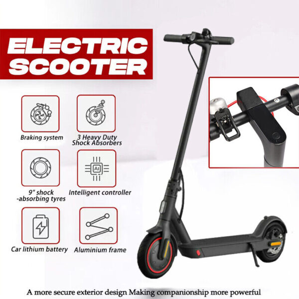 2024 New 900W Electric Scooter Max 40km/h 50Km Range Foldable E Bike Daul Shock absorber - Image 9