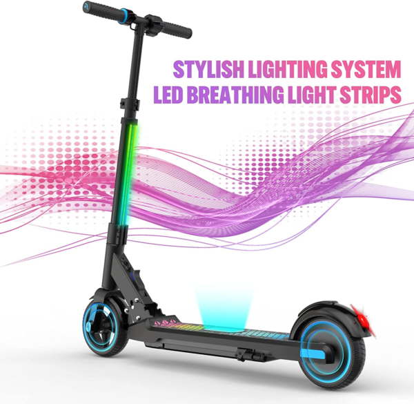 EV06C Electric Scooter, Foldable Electric Scooter for Kids Ages 6-12, up to 9.3 - Image 2
