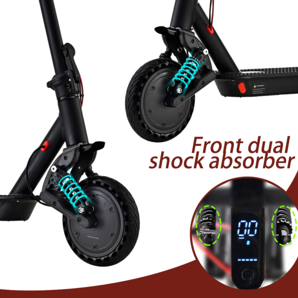 2024 New 900W Electric Scooter Max 40km/h 50Km Range Foldable E Bike Daul Shock absorber - Image 12