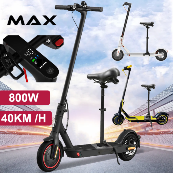 Portable Electric Scooter 50KM/H 50KM 1200W 48V Adult Foldable Travel E Bike - Image 7