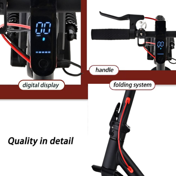2024 New 900W Electric Scooter Max 40km/h 50Km Range Foldable E Bike Daul Shock absorber - Image 14
