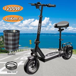 1200W Electric Scooter 45KM/H 10Inch Adults