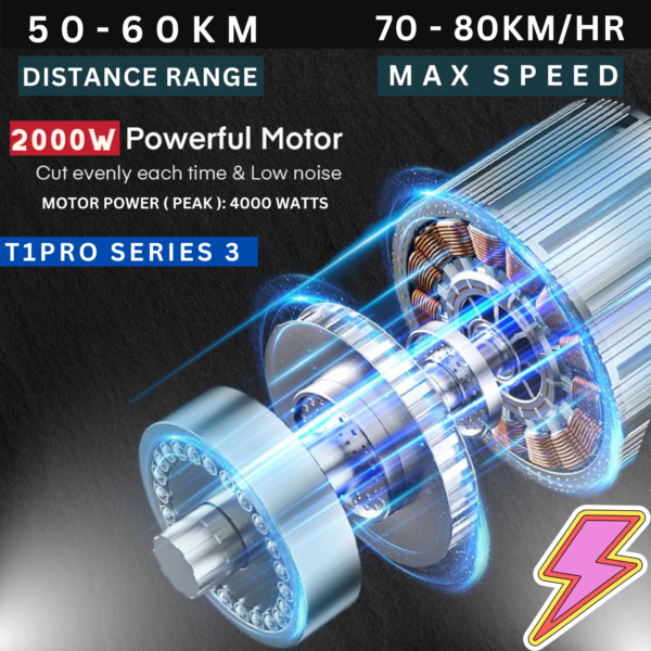 Kasa T1pro 4000w Adult Electric Scooter 48v Off Road Removeable Battery Series 3 - Image 19
