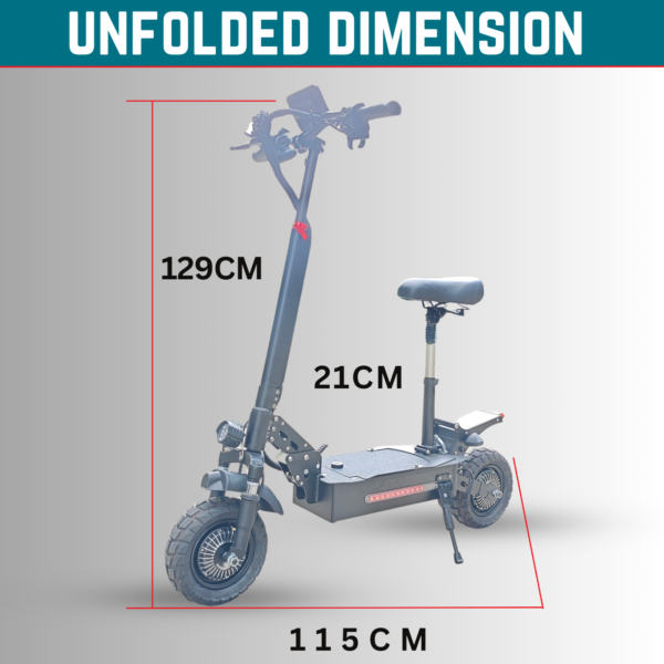 Kasa T1pro 4000w Adult Electric Scooter 48v Off Road Removeable Battery Series 3 - Image 5