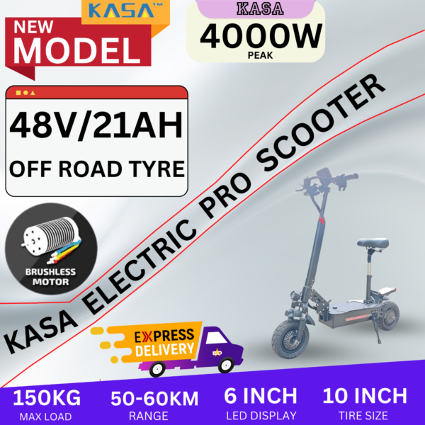 Kasa T1pro 4000w Adult Electric Scooter 48v Off Road Removeable Battery Series 3 - Image 22