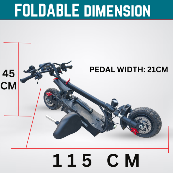 Kasa T1pro 4000w Adult Electric Scooter 48v Off Road Removeable Battery Series 3 - Image 6
