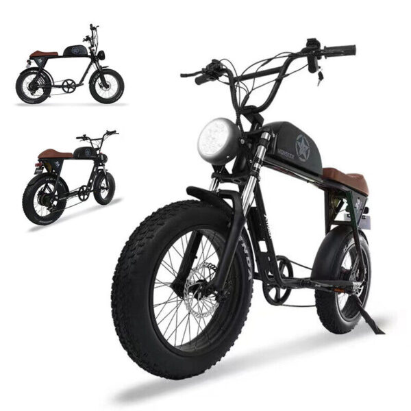 Electric Bike Scooter 800W Waterproof Off-Road Bicycle - IPX4 Monster