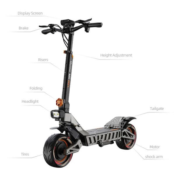3000W Dual Motor Electric Scooter 70KM/H 70KM Foldable Adult Off Road E-Bike - Image 9