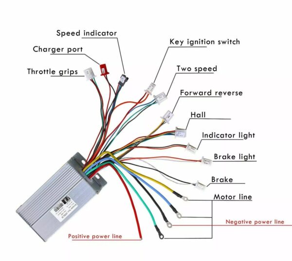 48V 1800W Electric Brushless Motor Controller Battery Kit Ebike Go Kart Quad ATV - Image 2