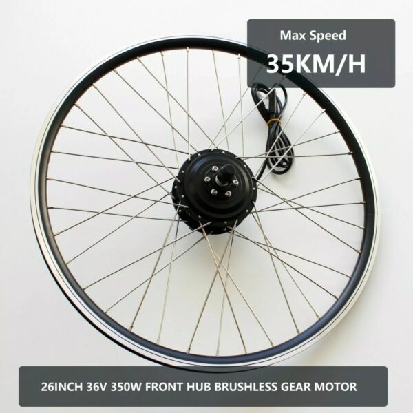 TDR 26'' Front Wheel Hub Motor Electric Bike Ebike Conversion Kit 36V 350W E-Kit - Image 4