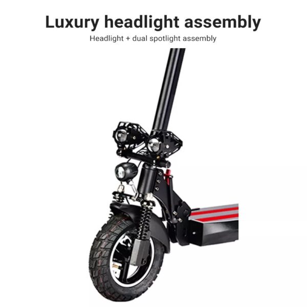Foldable Electric Scooter 1000W Portable 40-50KM/H Off Road Adult e Bike w/ Seat - Image 2