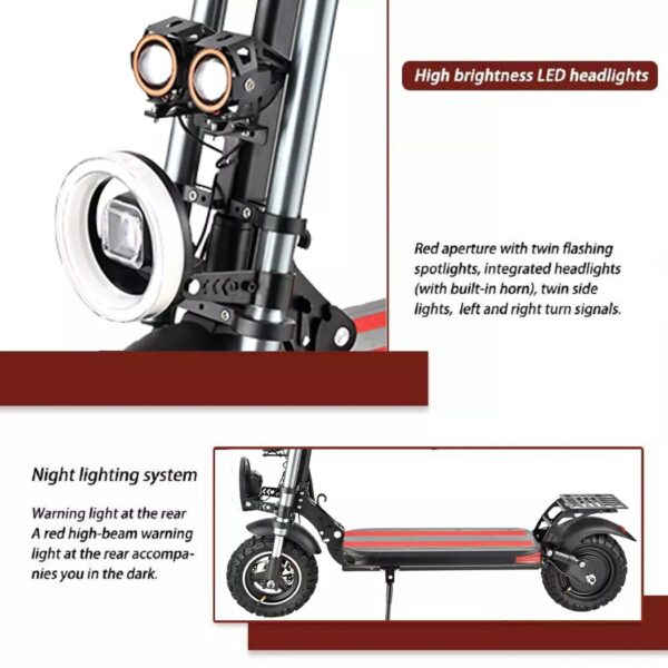 2500W 70KM/H Electric Scooter Portable Off Road Scooter Adult Foldable E-Bike - Image 2