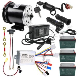 Full Set 36V 500W Brush Motor Controller Kit For EBike Gokart Quad Scooter Moped