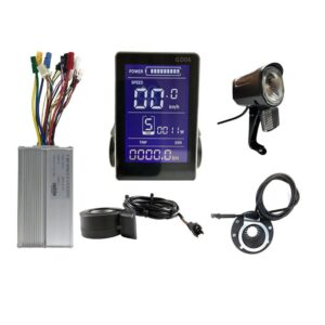 Ebike 36/48V 30A 1000W-Controller +LCD+Throttle+Brake Lever+PAS+Head Lights Kit