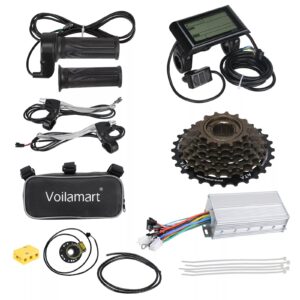 Voilamart 1500W Electric Bicycle Conversion Kit 26" Rear Motor Wheel EBike w/LCD