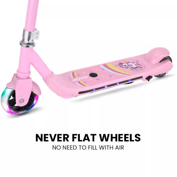 ROVO KIDS WhizKid Electric Scooter Height Adjustable Lithium eScooter Toy Pink - Image 3
