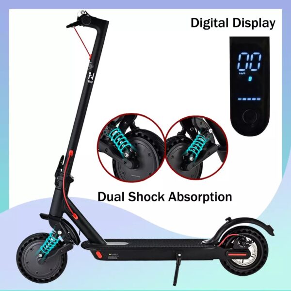 Electric Scooter 900W 40KM/H 50KM Portable Foldable Upgraded Shock Absorption - Image 3