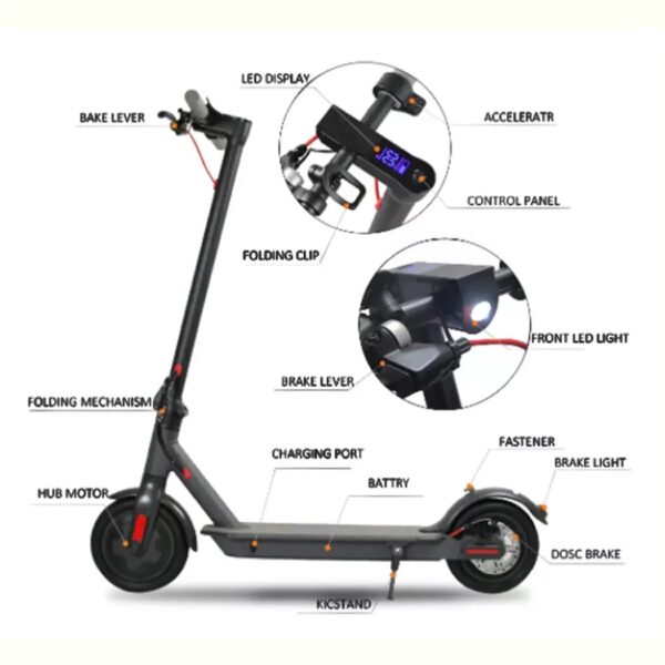 Electric Scooter 900W Foldable Travel E-Scooter Adult Electric Scooter 40km/h - Image 4