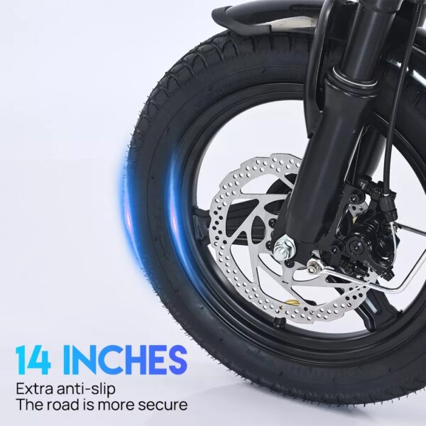 1000W Commuter Electric Bike Folding Ebike Scooter 48V 40km/h Adult eBicycle - Image 3