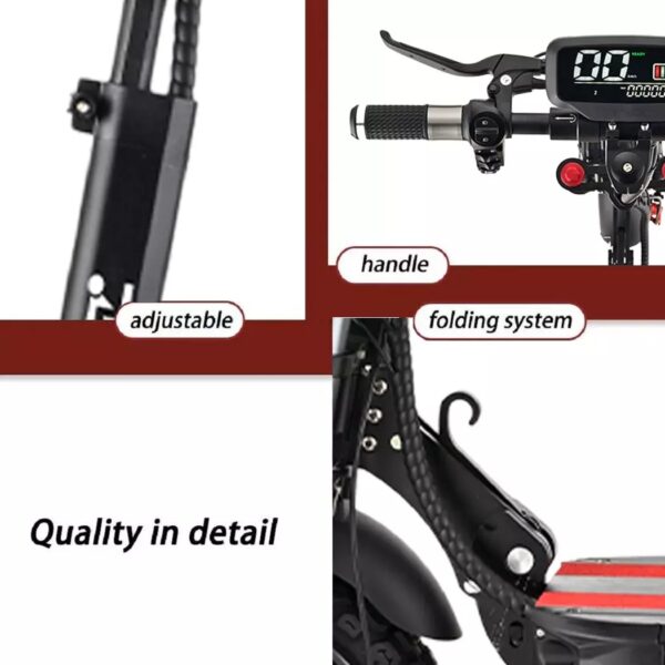 2500W 70KM/H Electric Scooter Portable Off Road Scooter Adult Foldable E-Bike - Image 3