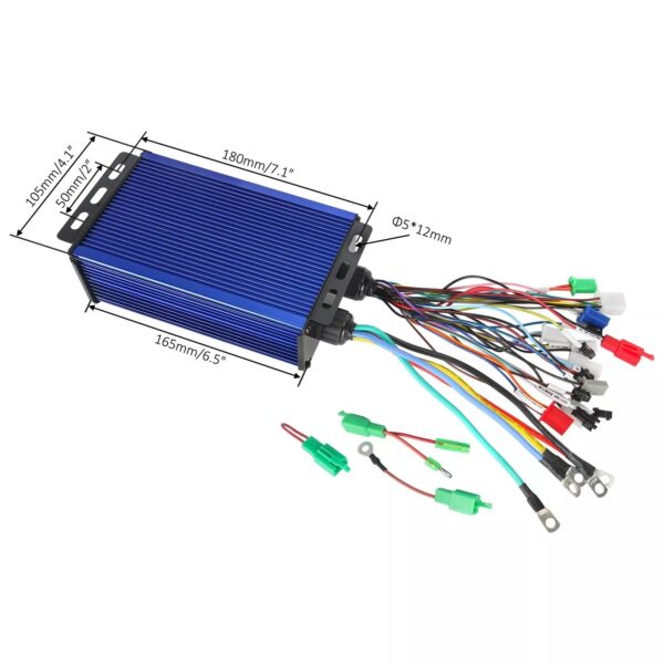 48V 72V 3000W Brushless Electric Motor + Controller for ATV e-Bike Scooter Buggy - Image 4