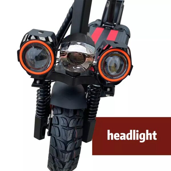 1000W Electric Scooter Off Road 45KM/H Foldable Commuter Adult w/ Seat & Tail - Image 3
