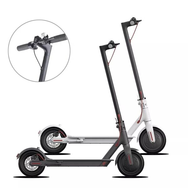 Electric Scooter Commuter Bike 350W Brushless Motor Black - Image 6