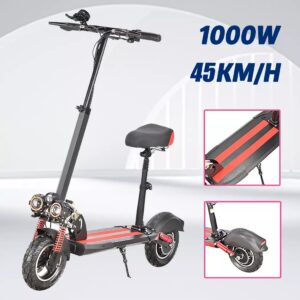 1000W Adult Electric Scooter 45km/h Foldable Commuter E-Bike Off Road w/ Seat AU