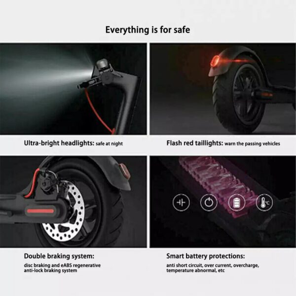 2025 900W 40KM/H 50KM Portable Electric Scooter Adult Foldable Travel E-Bike APP - Image 4